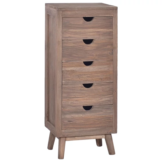 VidaXL tömör tíkfa komód 5 fiókkal 40 x 30 x 100 cm