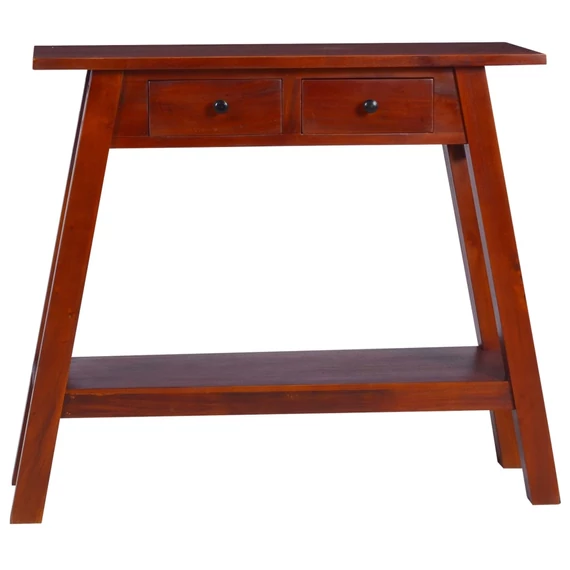 VidaXL klasszikus barna tömör mahagónifa tálalóasztal 90 x 30 x 75 cm