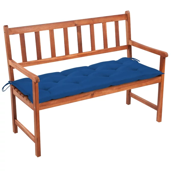 VidaXL tömör akácfa kerti pad párnával 120 cm