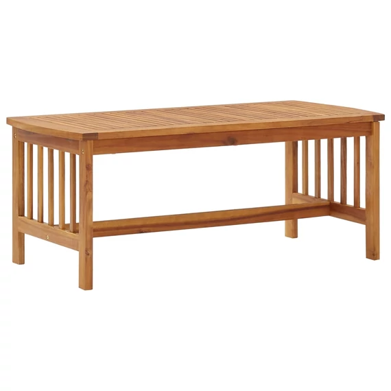 VidaXL tömör akácfa dohányzóasztal 102 x 50 x 43 cm