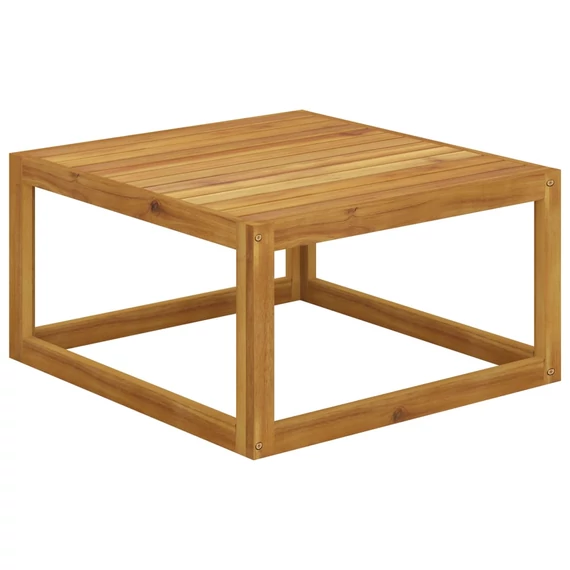 VidaXL tömör akácfa dohányzóasztal 68 x 68 x 29 cm