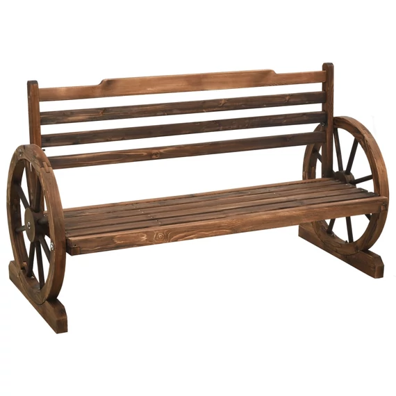 VidaXL tömör fenyőfa kerti pad 112 cm