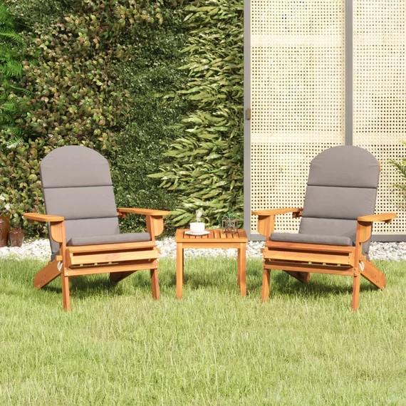 VidaXL 3 részes tömör akácfa kerti Adirondack ülőgarnitúra