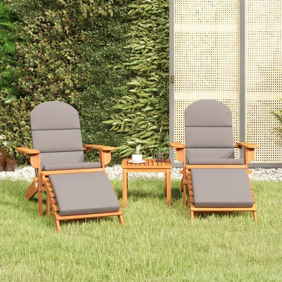 VidaXL 3 részes tömör akácfa kerti Adirondack ülőgarnitúra
