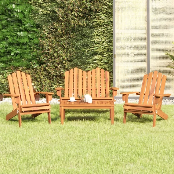 VidaXL 4 részes tömör akácfa kerti Adirondack ülőgarnitúra