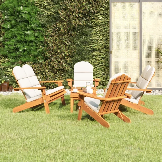 VidaXL 5 részes tömör akácfa kerti Adirondack ülőgarnitúra