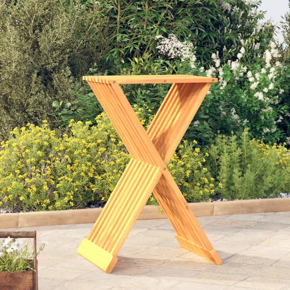 VidaXL tömör tíkfa összecsukható szék 40 x 32,5 x 70 cm