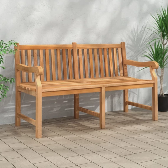 VidaXL tömör tíkfa kerti pad 150 cm