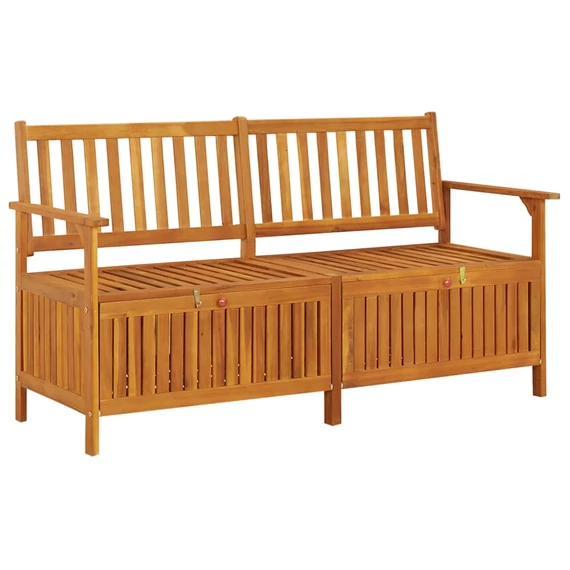 VidaXL tömör akácfa tárolópad 148 cm