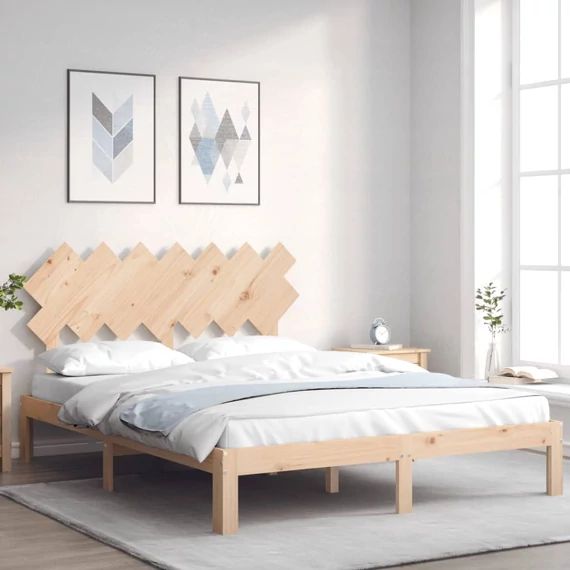 VidaXL tömör fenyőfa ágy matrac nélkül 140 x 200 cm