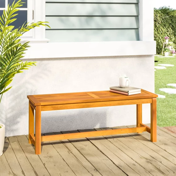 VidaXL tömör akácfa kerti pad 110 x 35 x 45 cm