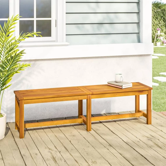 VidaXL tömör akácfa kerti pad 150 x 35 x 45 cm