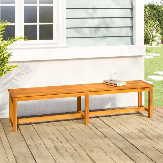 VidaXL tömör akácfa kerti pad 180 x 35 x 45 cm