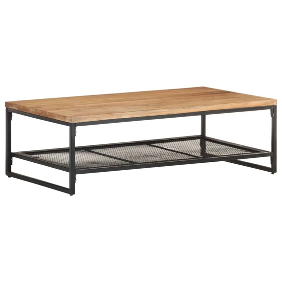 VidaXL tömör akácfa dohányzóasztal 110 x 60 x 35 cm