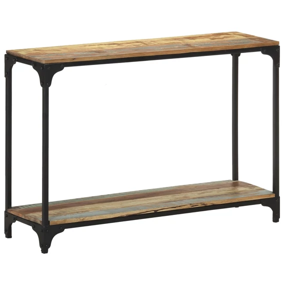 VidaXL tömör újrahasznosított fa tálalóasztal 110 x 30 x 75 cm