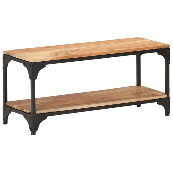 VidaXL tömör akácfa dohányzóasztal 90 x 30 x 40 cm