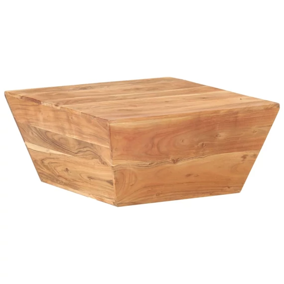 VidaXL V-alakú tömör akácfa dohányzóasztal 66 x 66 x 30 cm