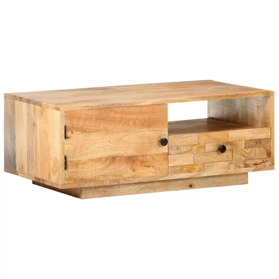 VidaXL tömör mangófa dohányzóasztal 90 x 50 x 35 cm