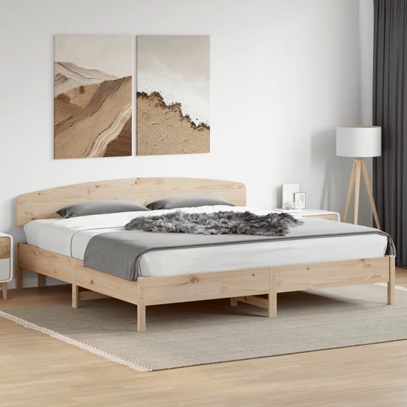 VidaXL tömör fenyőfa ágy matrac nélkül 180 x 200 cm