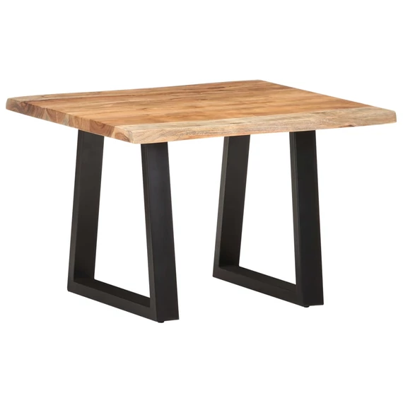 VidaXL tömör akácfa dohányzóasztal természetes szélekkel 60x60x40 cm