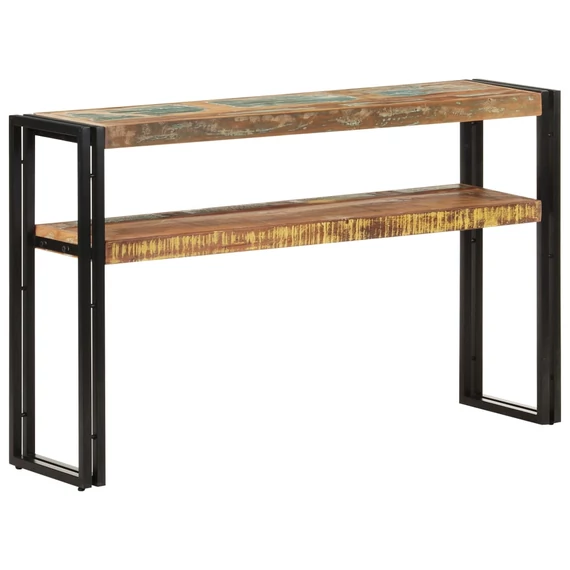 VidaXL tömör újrahasznosított fa tálalóasztal 120 x 30 x 75 cm