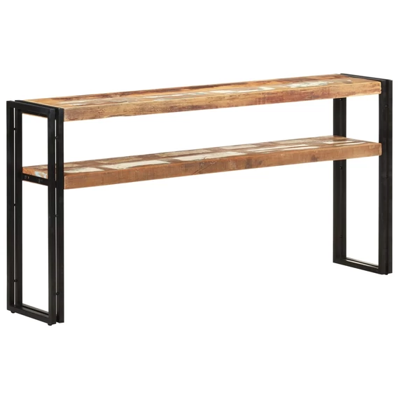 VidaXL tömör újrahasznosított fa tálalóasztal 150 x 30 x 75 cm