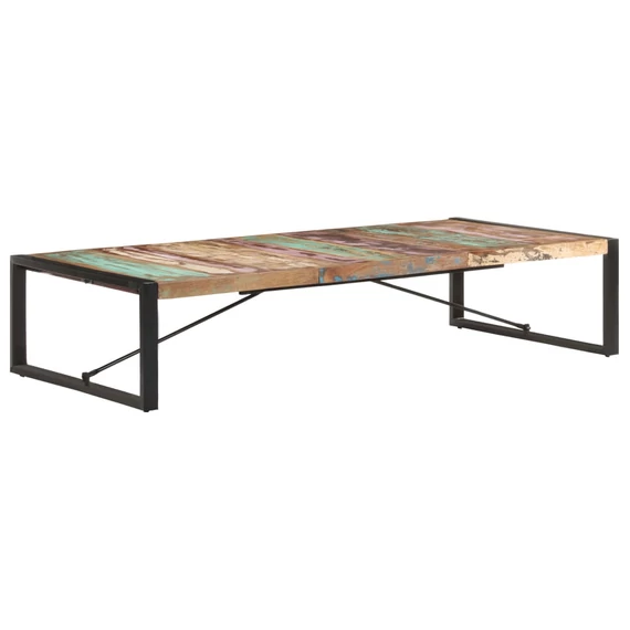 VidaXL tömör újrahasznosított fa dohányzóasztal 180 x 90 x 40 cm