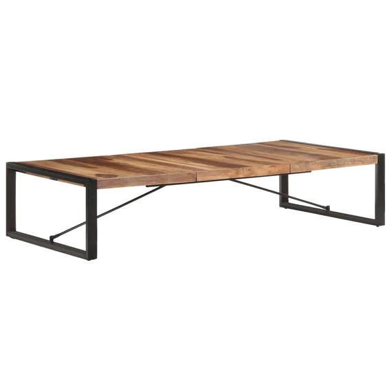 VidaXL tömör fa dohányzóasztal 180 x 90 x 40 cm