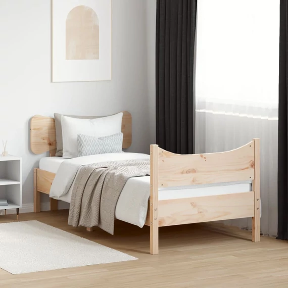 VidaXL tömör fenyőfa ágy matrac nélkül 90 x 200 cm