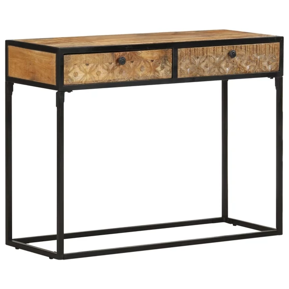 VidaXL tömör mangófa tálalóasztal 100 x 35 x 75 cm