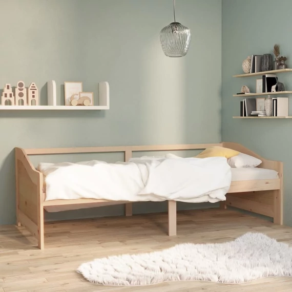 VidaXL 3 személyes tömör fenyőfa kanapéágy 90 x 200 cm