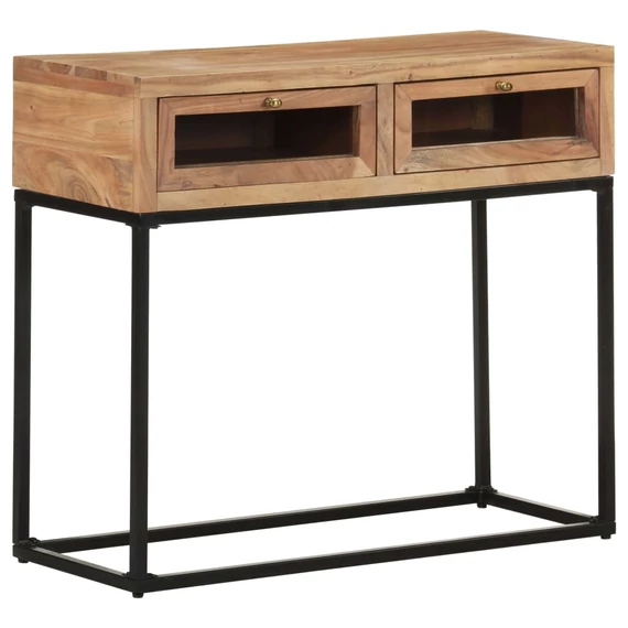 VidaXL tömör akácfa tálalóasztal 90 x 35 x 76 cm 