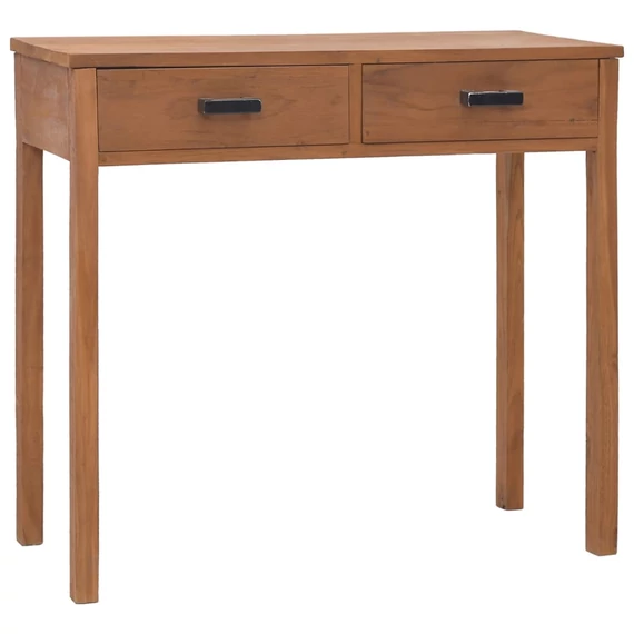 VidaXL tömör tíkfa irodai asztal 81 x 40 x 75 cm