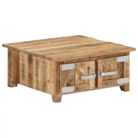 VidaXL tömör mangófa dohányzóasztal 67 x 67 x 30 cm