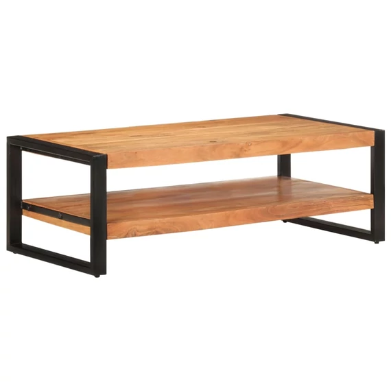 VidaXL tömör akácfa dohányzóasztal 120 x 60 x 40 cm