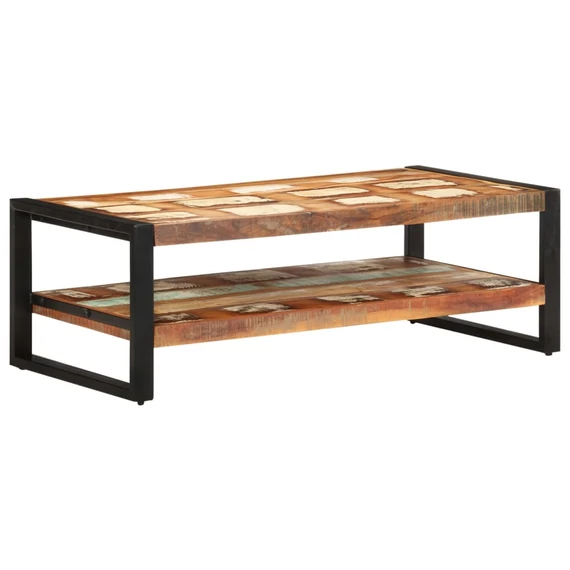 VidaXL tömör újrahasznosított fa dohányzóasztal 120 x 60 x 40 cm