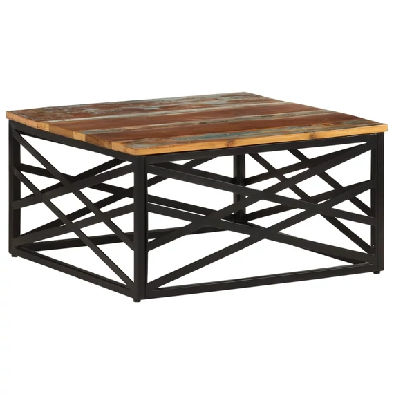 VidaXL tömör újrahasznosított fa dohányzóasztal 68 x 68 x 35 cm