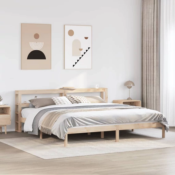 VidaXL tömör fenyőfa ágy matrac nélkül 180 x 200 cm