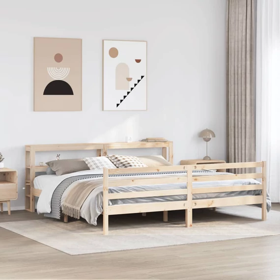 VidaXL tömör fenyőfa ágy matrac nélkül 180 x 200 cm