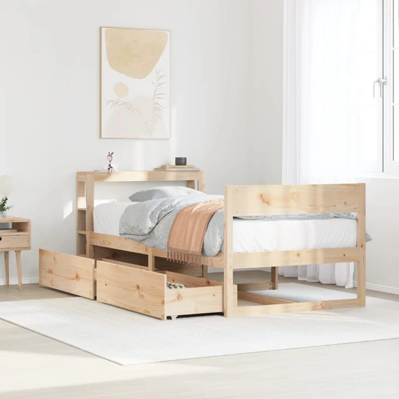 VidaXL tömör fenyőfa ágy matrac nélkül 90 x 200 cm