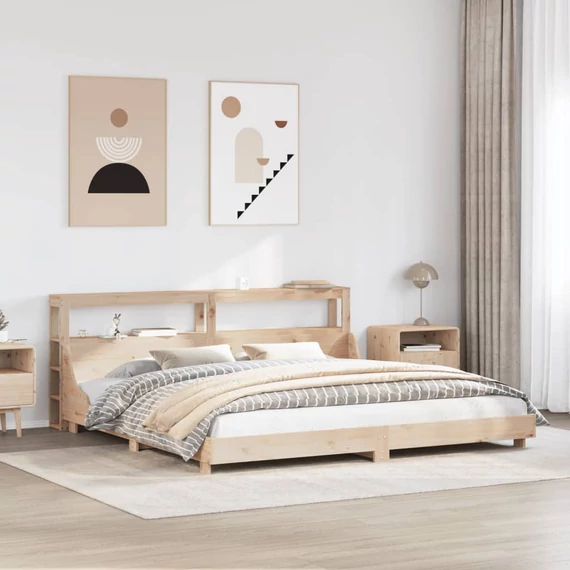 VidaXL tömör fenyőfa ágy matrac nélkül 180 x 200 cm