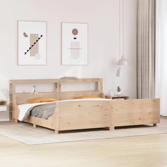 VidaXL tömör fenyőfa ágy matrac nélkül 180 x 200 cm