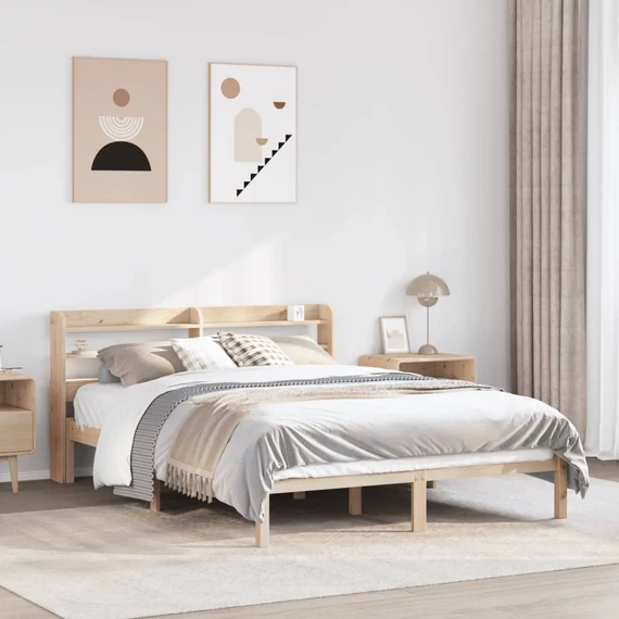 VidaXL tömör fenyőfa ágy matrac nélkül 140 x 200 cm