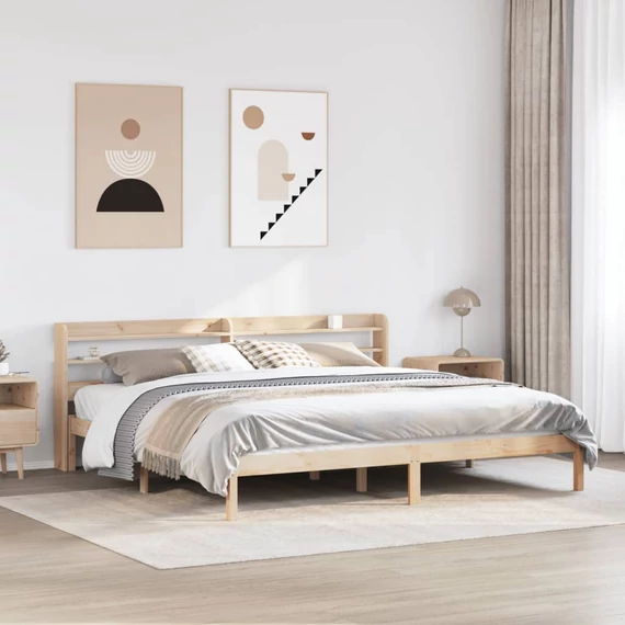 VidaXL tömör fenyőfa ágy matrac nélkül 180 x 200 cm