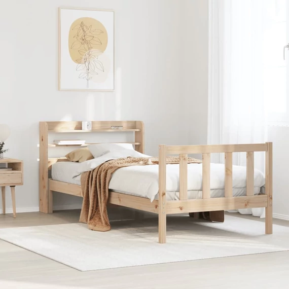 VidaXL tömör fenyőfa ágy matrac nélkül 90 x 200 cm