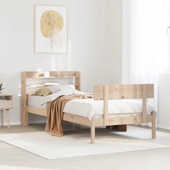 VidaXL tömör fenyőfa ágy matrac nélkül 90 x 200 cm