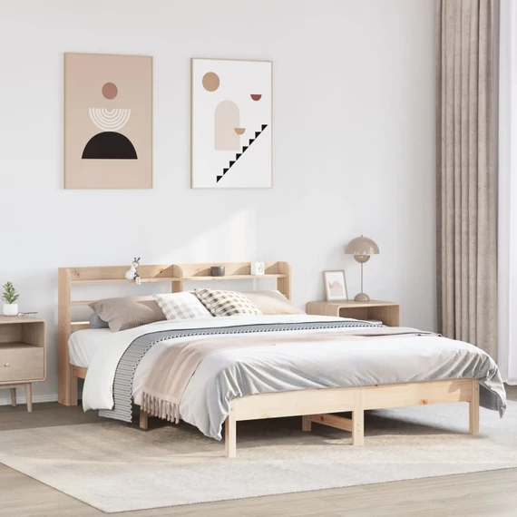 VidaXL tömör fenyőfa ágy matrac nélkül 140 x 200 cm
