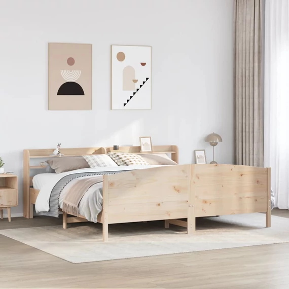 VidaXL tömör fenyőfa ágy matrac nélkül 180 x 200 cm