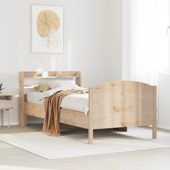 VidaXL tömör fenyőfa ágy matrac nélkül 90 x 200 cm