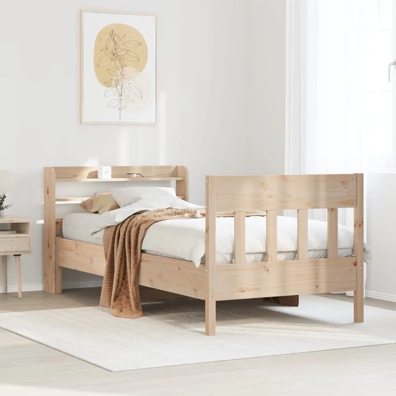 VidaXL tömör fenyőfa ágy matrac nélkül 90 x 200 cm